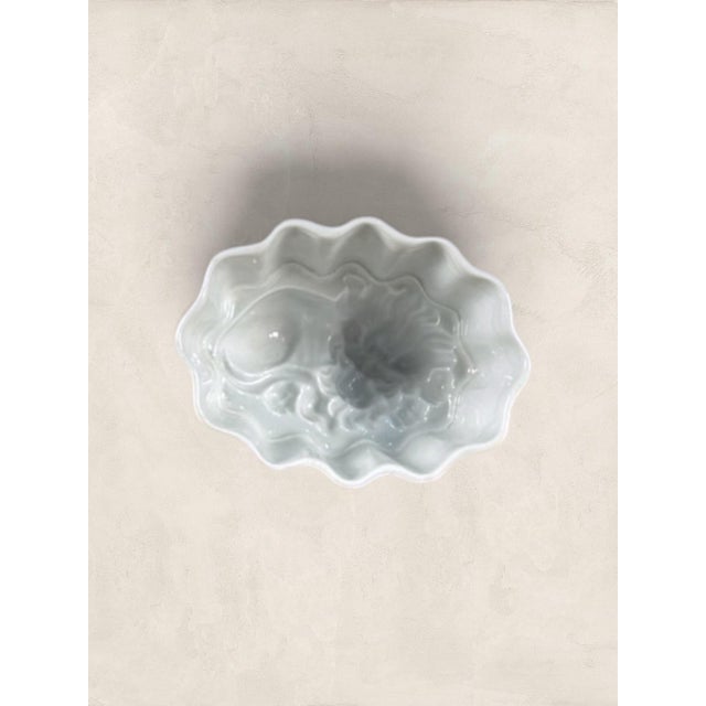 White Antique English Ironstone Fluted Jelly Mould For Sale - Image 8 of 10