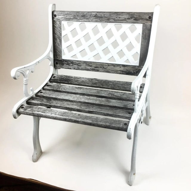 Vintage Cast Iron Garden Bench For Sale - Image 13 of 13