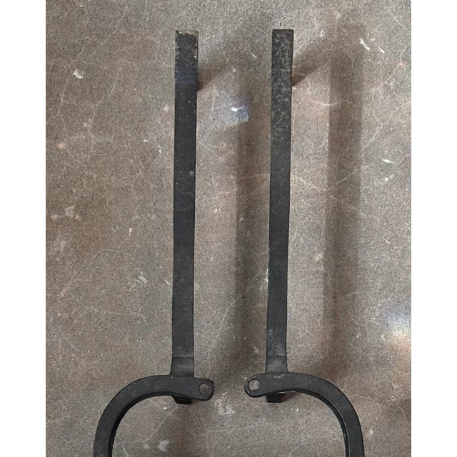 Introducing a stunning pair of Modern Copper Andirons that will elevate the look of your fireplace! Measuring 8"W x...