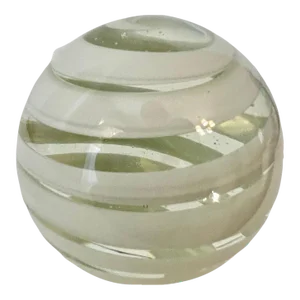 Murano Glass Paperweight with Swirl Details