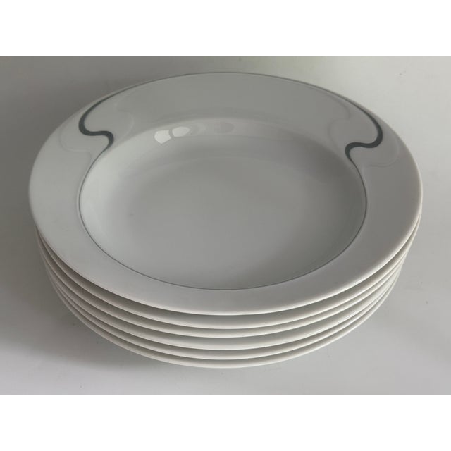 Item: Soup plate 22.5 cm Manufacturer: Rosenthal Series: Asimmetria Decoration: Slate Material: Porcelain Condition: Very...
