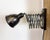 Industrial Black Scissor Wall Lamp, 1950s For Sale - Image 9 of 18