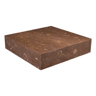 Silvestrin Coffee Table in Jurassic Fossil Stone by Nerinea For Sale