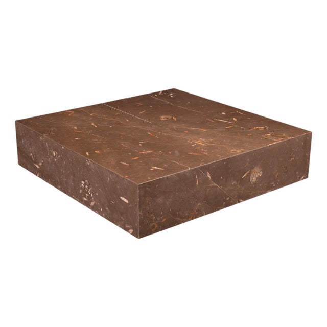 Silvestrin Coffee Table in Jurassic Fossil Stone by Nerinea For Sale