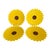 Late 20th Century Ceramic Yellow Sunflower Shaped Harvest Spice Serving Plates - Set of Four For Sale - Image 6 of 6