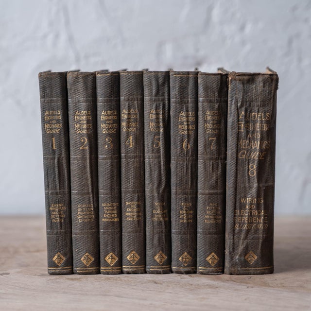 Theo. Audel & Co. of New York published this eight-volume engineers' and mechanics' reference set circa 1921, compiling...