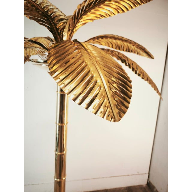 Brass 12-Light Palm Floor Lamp, 1970s For Sale - Image 10 of 18