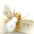 Italian 18k Gold Bee Brooch With Pearl, Diamonds & Rubies, 1970s For Sale - Image 12 of 15