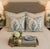 Bring timeless elegance to your home with this gorgeous pair of newly made vintage down and feather cotton pillows from...
