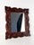 Antique Wood Wall Mirror with Ornate Scrollwork Wooden Frame, 1920s For Sale - Image 12 of 16