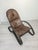 Mid 20th Century Italian Rattan and Leather Armchair, 1960s For Sale - Image 5 of 13