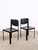This pair of black leather chairs by Matteo Grassi is a true tribute to the company's expertise and craftsmanship in...