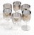 Mid-Century Modern Vintage Silver Fade 1970 Dorothy Thorpe Style Ombre Metallic Color Wine Glass Stemware- Set of 6 For Sale - Image 3 of 12