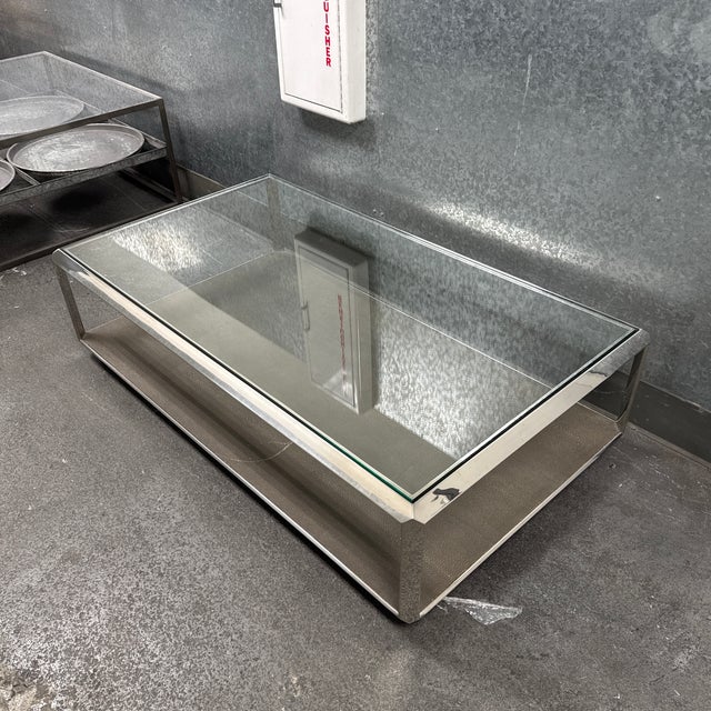Modern Four Hands Bentley Shagreen Shadow Box Coffee Table For Sale - Image 3 of 12