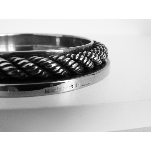 Silver 1980s Hermes Paris Stunning Bottle Coaster For Sale - Image 8 of 11