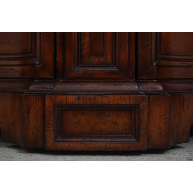 Theodore Alexander Inlaid Oak Continental Credenza For Sale - Image 13 of 18
