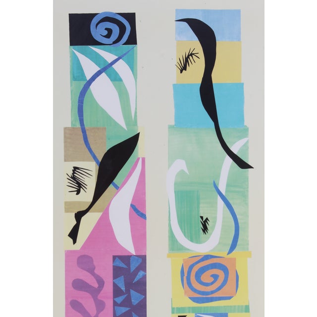 20th Century Modern Matisse Poster With Brushed Silver Frame For Sale In San Diego - Image 6 of 7