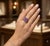 Natural Ruby 2.30cts, Amethyst 5.30cts & Diamond 0.50cts Ring in 14k Gold For Sale In New York - Image 6 of 8