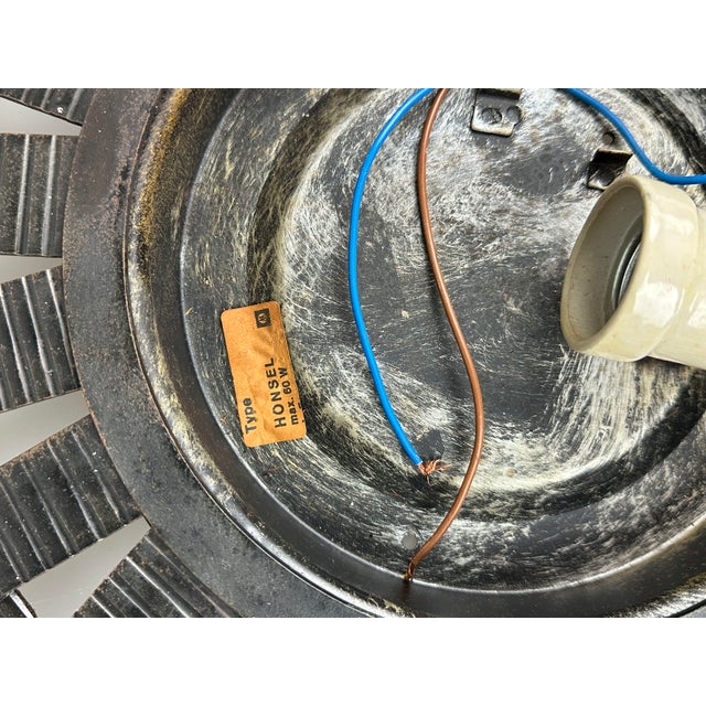 Vintage Brutalist Wall Lamp in Iron and Glass from Honsel Leuchten, 1960s For Sale - Image 18 of 18