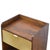Mango Wood Nightstand With Brass Drawer Front For Sale - Image 4 of 8