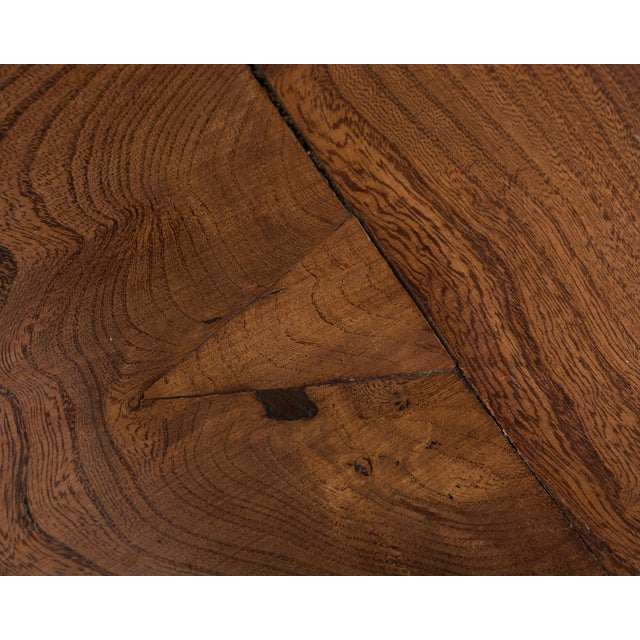 Coffee Country French Provincial Hardwood Farmhouse Trestle Dining Table For Sale - Image 8 of 12