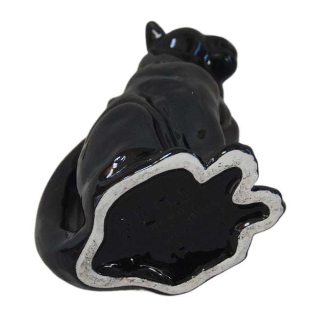 Mid 20th Century Vintage Italian r.e.m.o Black Cat Pitcher For Sale - Image 5 of 6