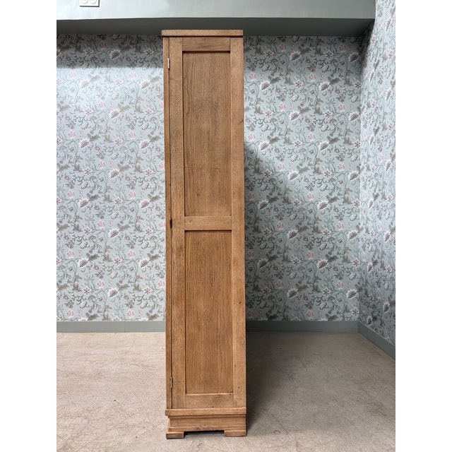 Large Art Deco Oak Wardrobe, 1940s For Sale - Image 4 of 18