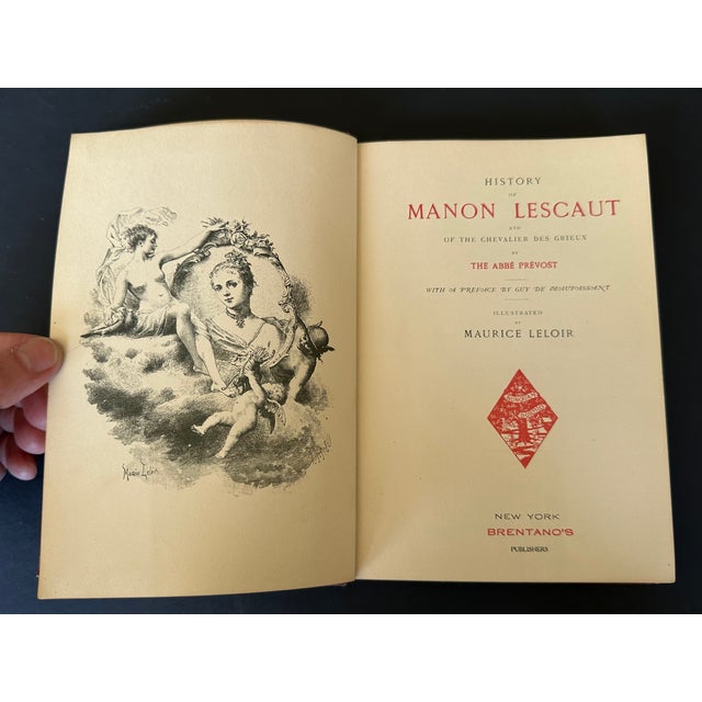 This circa 1900 edition of History of Manon Lescaut and of the Chevalier Des Grieux by The Abbe Prevost with a Preface by...