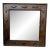 18th Century Spanish Baroque "Herrera"-Style Giltwood Mirror, 39.5" Square — Original Gesso & Gold Leaf Under Old Dark Paint For Sale