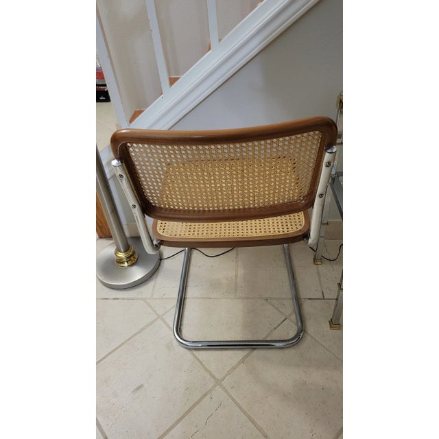 Chrome Vintage Italian Chrome and Cane Cantilever Chair for Storehouse For Sale - Image 8 of 11