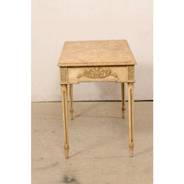 Camel Early 20th Century French Antique Console, All Sides Carved For Sale - Image 8 of 10