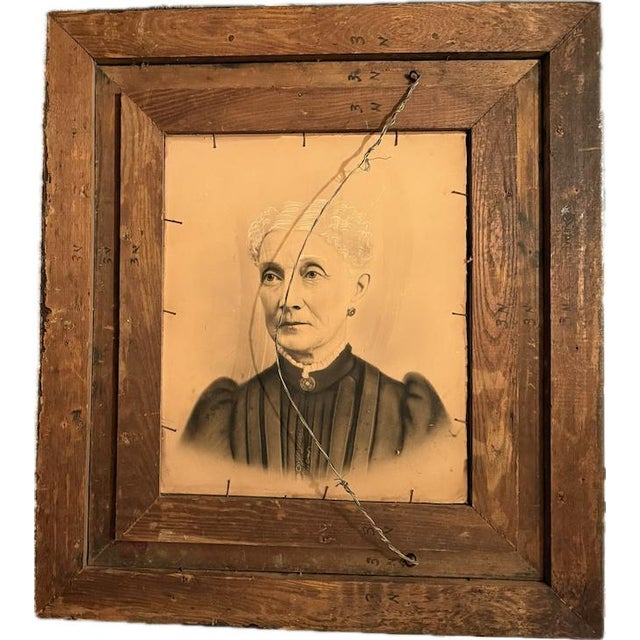 Vintage Ornate Dark Wood Frame for Lithograph, Photo, or Painting For Sale - Image 4 of 4