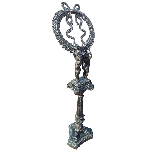 Beautiful bronze music street stand in great condition. minor ware. stand no longer retains it gold foil sticker. it was...