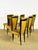 Black French Art Deco Dining Chairs, 1940, Set of 6 For Sale - Image 8 of 18