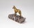 Hollywood Regency Stylized Brass Greyhound Sculpture on Marble Base, 1960s For Sale - Image 6 of 18