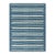 Rug & Kilim's Contemporary Dhurrie Rug in Blue with White Stripes - 8x10 For Sale