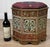 Original Meenakari Persian Ottoman Heavily Decorated Hammered Tin over Wood 8 Paneled Botanical Motif with Vibrant Colors...
