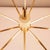 Metal Mid-Century Modern Star-Shaped Chandelier with Brass Arms, 1960s For Sale - Image 7 of 12