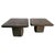 Vintage Brutalist Slate Stone Nesting Tables by Laub, 1980s, Set of 2 For Sale - Image 11 of 11