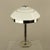 Art Deco Chromed Table Lamp with Opal Glass Shade, 1920s For Sale - Image 3 of 10