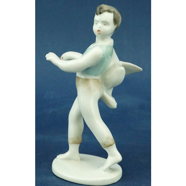 Vintage Porcelain Figurines from Hollohàza Manufactory, 1950s, Set of 4 For Sale - Image 11 of 18