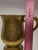 Rare 19th C. Hebrew Engraved Netilat Yadayim Brass Wash Cup Negel Vasser Judaica For Sale - Image 12 of 14