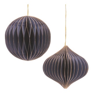 Paper Ornament Set of 12 For Sale