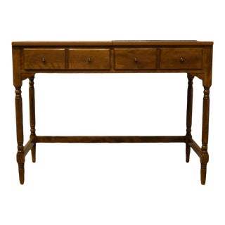 Ethan Allen Heirloom Nutmeg Maple Crp Custom Room Plan 40" Vanity W. Pop-Up Mirror 10-4524p For Sale