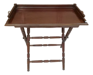 Mahogany Folding Side Table