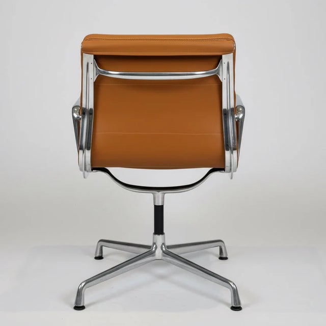 Eames Late 20th Herman Miller Eames Brown Aluminum Group Side Chair For Sale - Image 4 of 6
