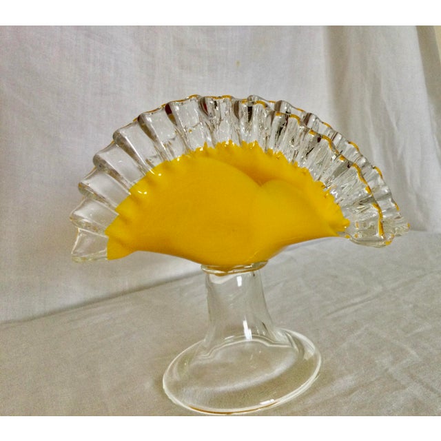 Vintage HandBlown Murano Style Art Glass Napkin Holder Chairish