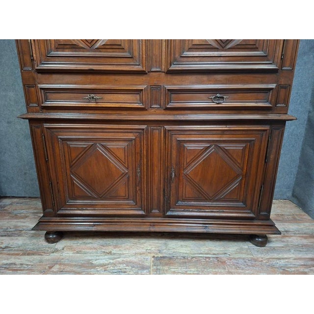 17th Century Louis XIII Two-Part Walnut Buffet For Sale - Image 3 of 12