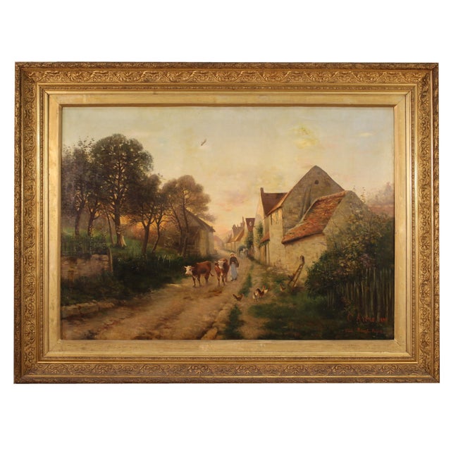 French Artist, Landscape, 1899, Oil on Canvas For Sale