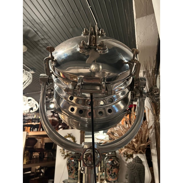 Authentic Restoration Hardware Huge Royal Master Sealight Floor Lamp For Sale - Image 12 of 13